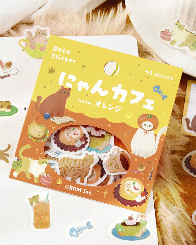 Stickers Flocons Café Chat IPPAI