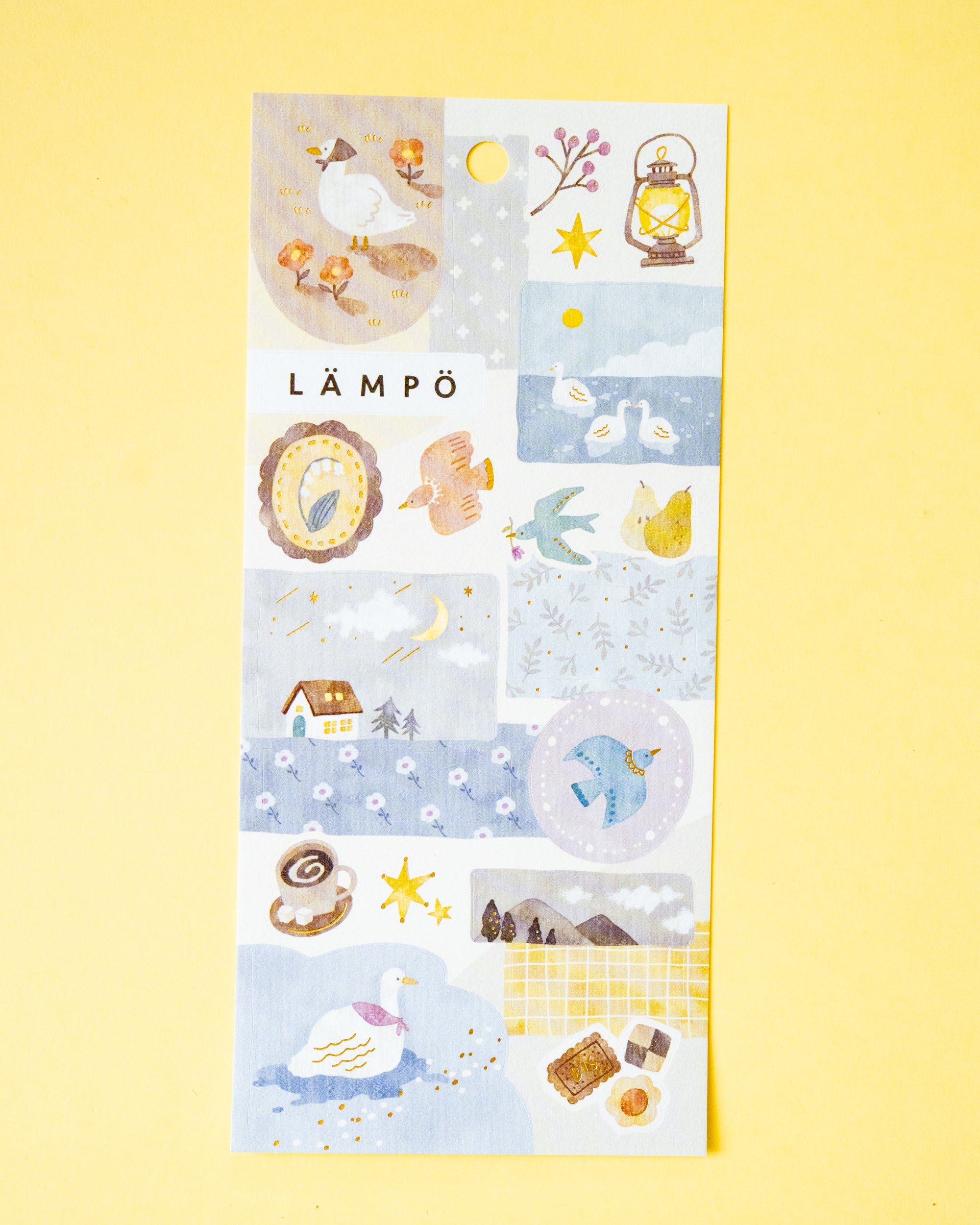 Stickers LÄmpö  Les Oiseaux et la Lune