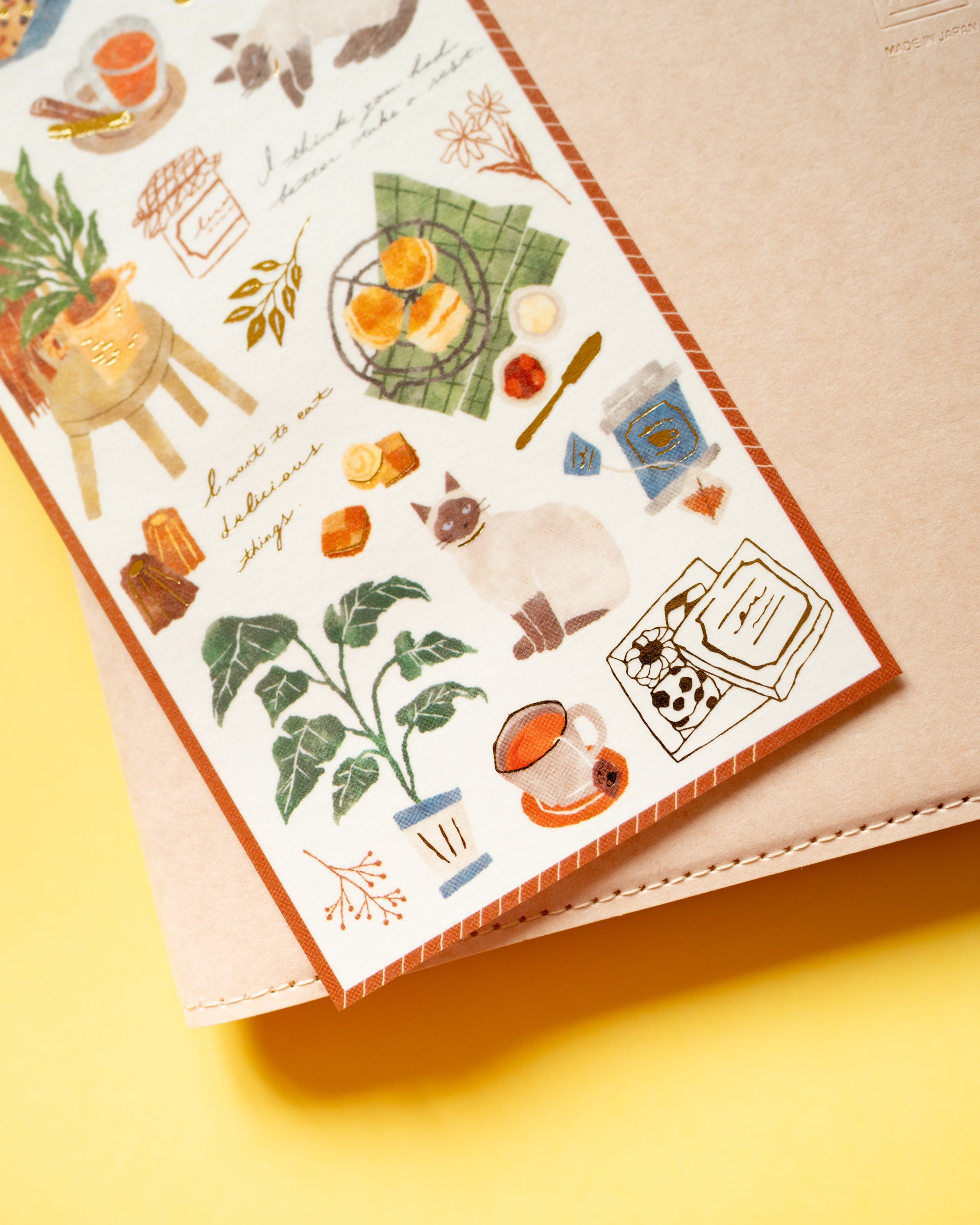 Stickers Chat et Thé Snug Room