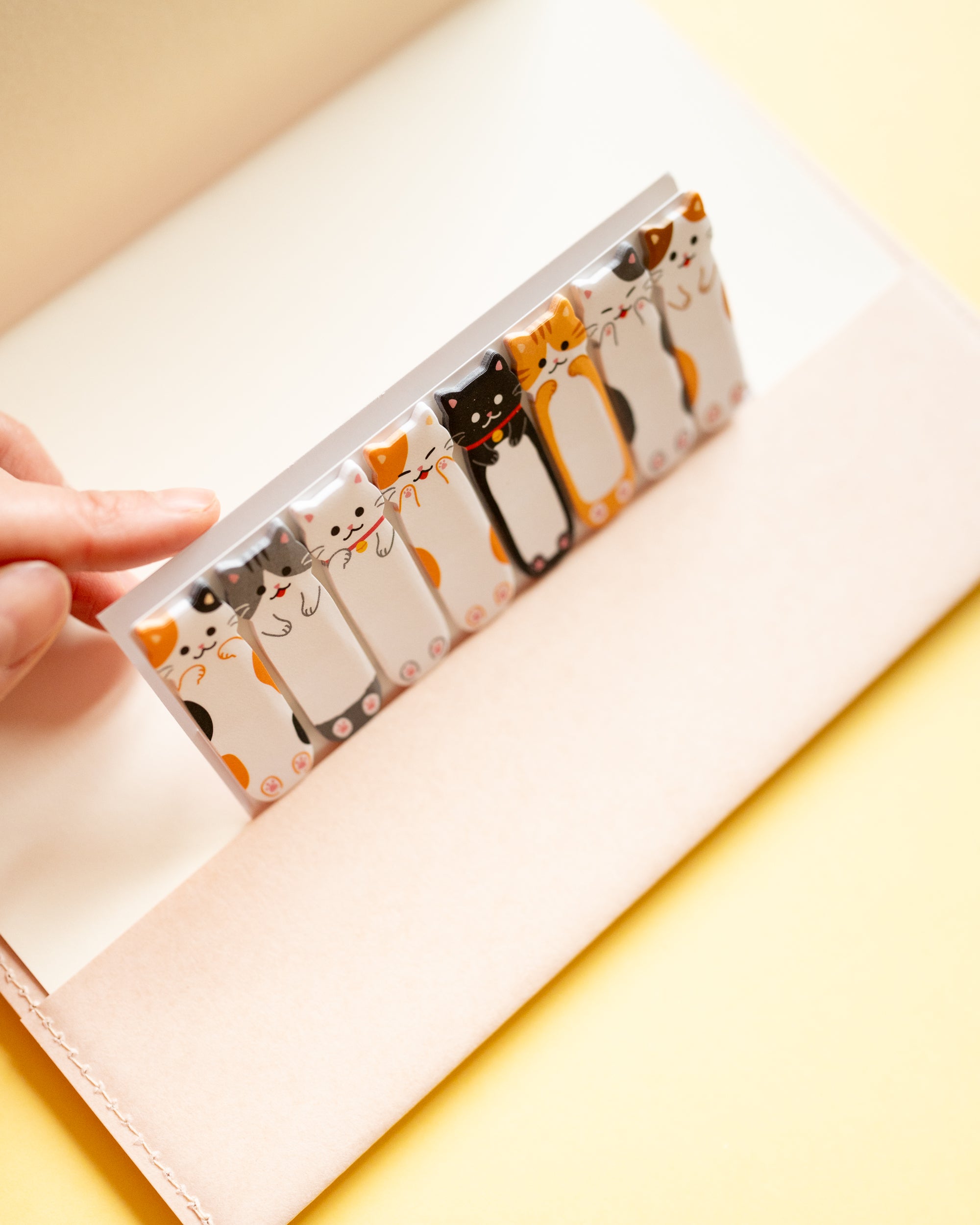 Bloc-notes Autocollants Marque-Pages Chat Stick Marker