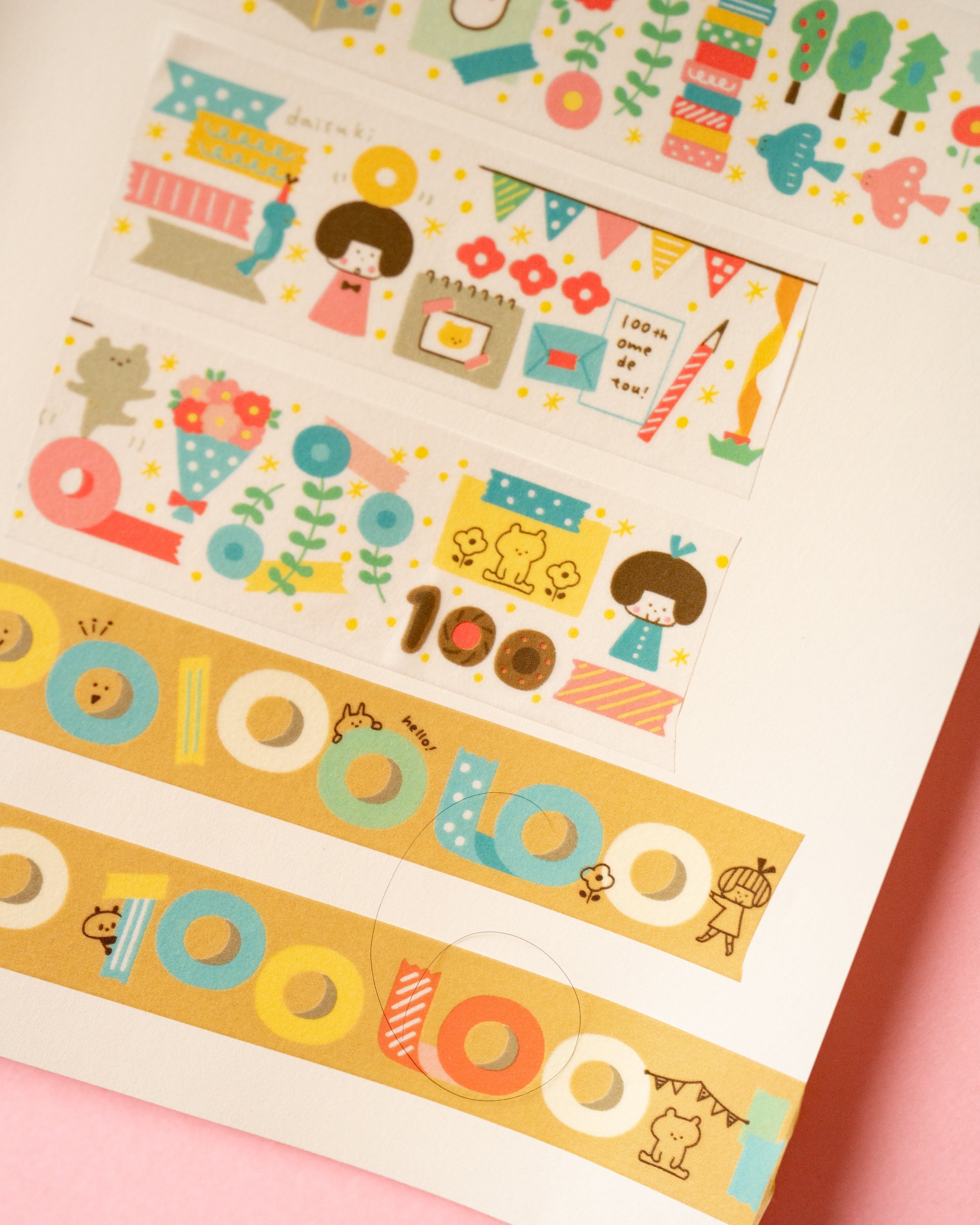 Ensemble 3 rouleaux de Masking Tape Mizutama