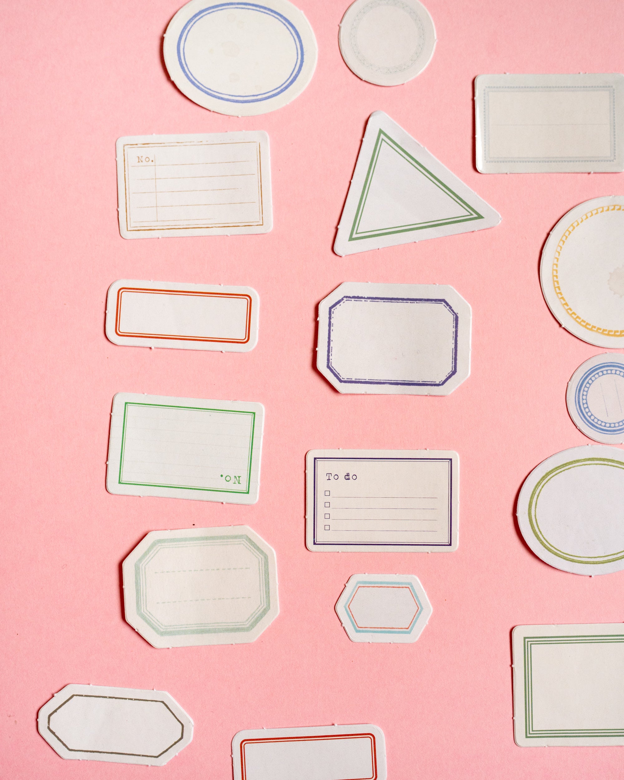 Stickers étiquettes retro