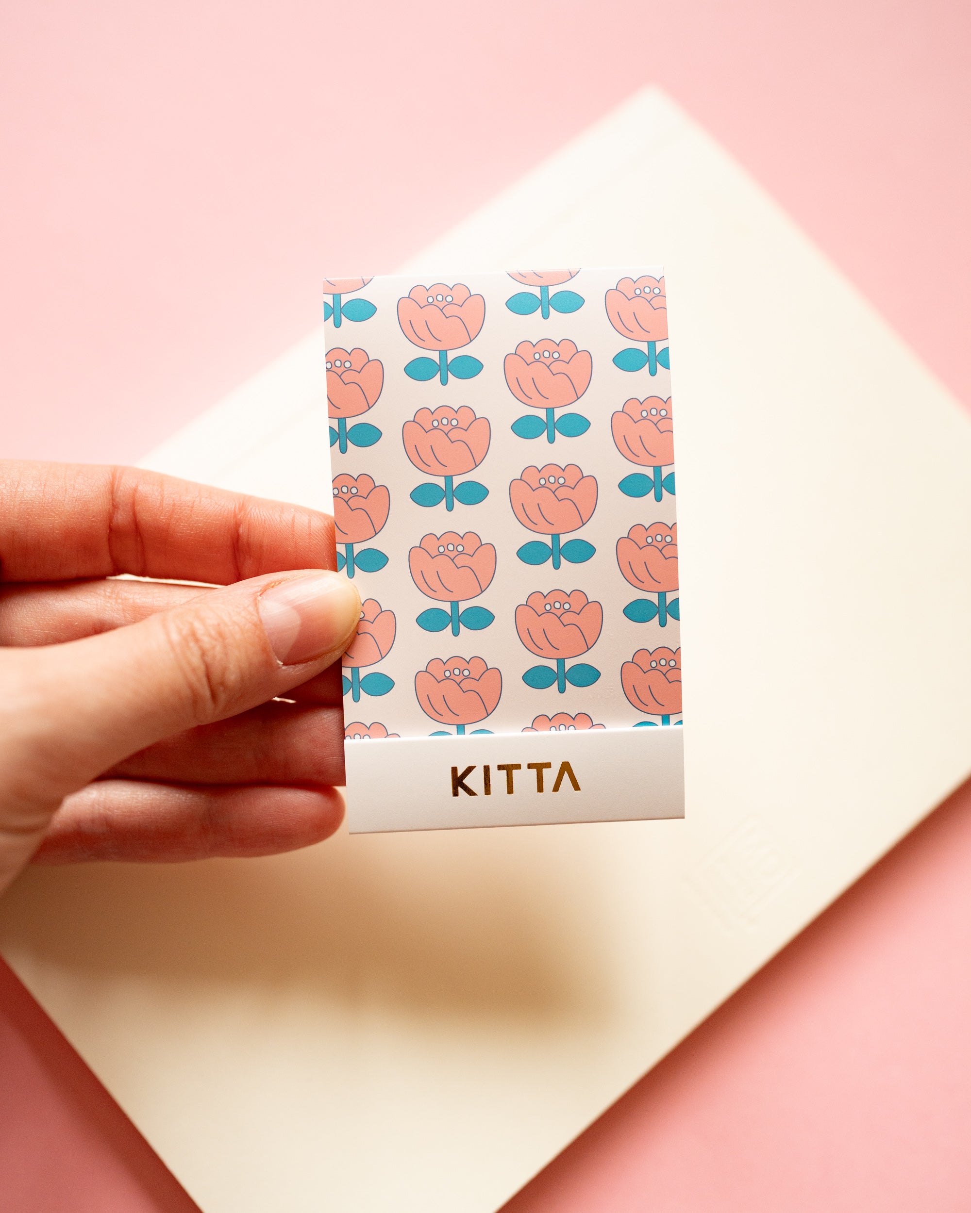 Carnet de Masking Tape Prédécoupé Fleurs KITTA