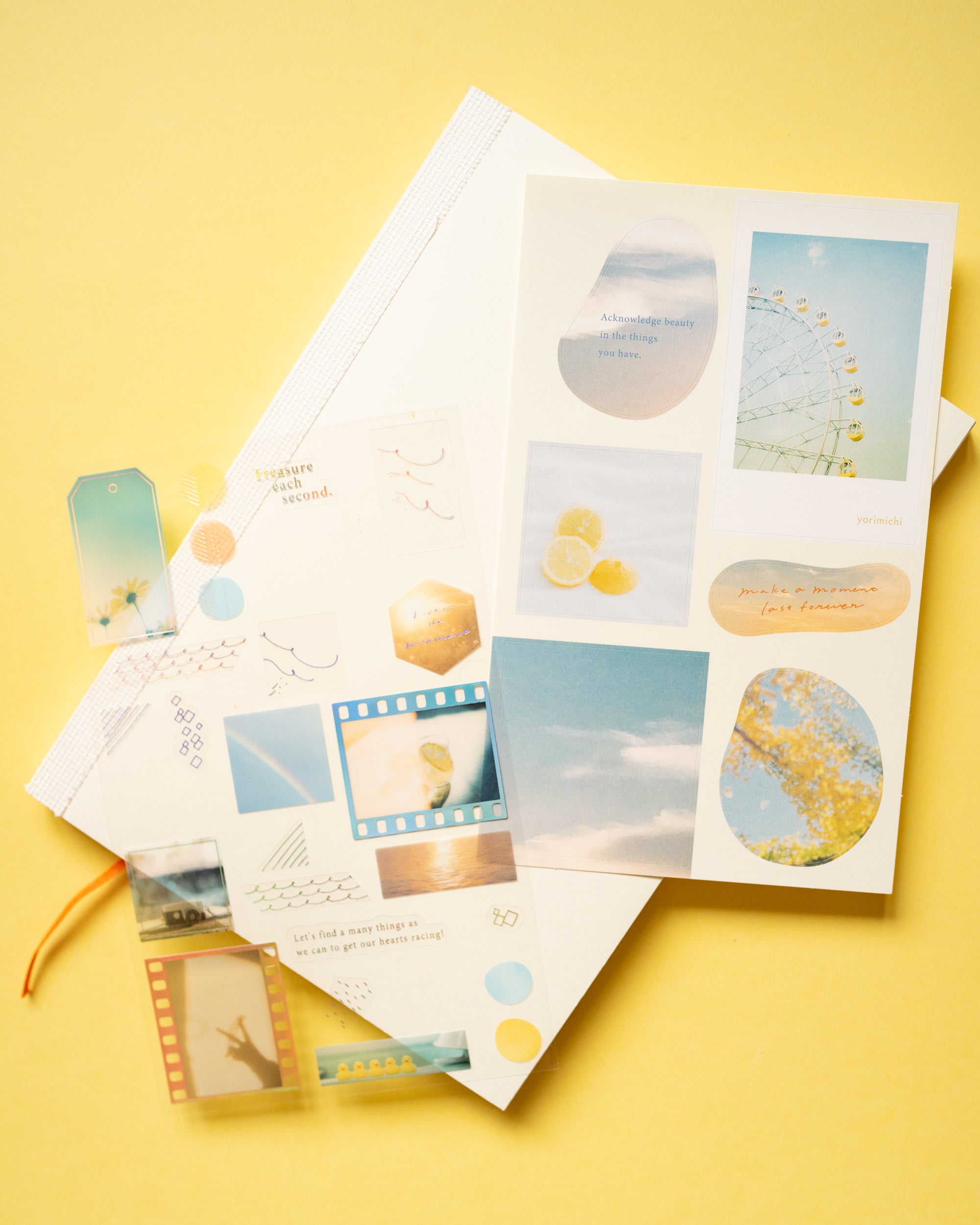 Stickers Collage Moments Jaune