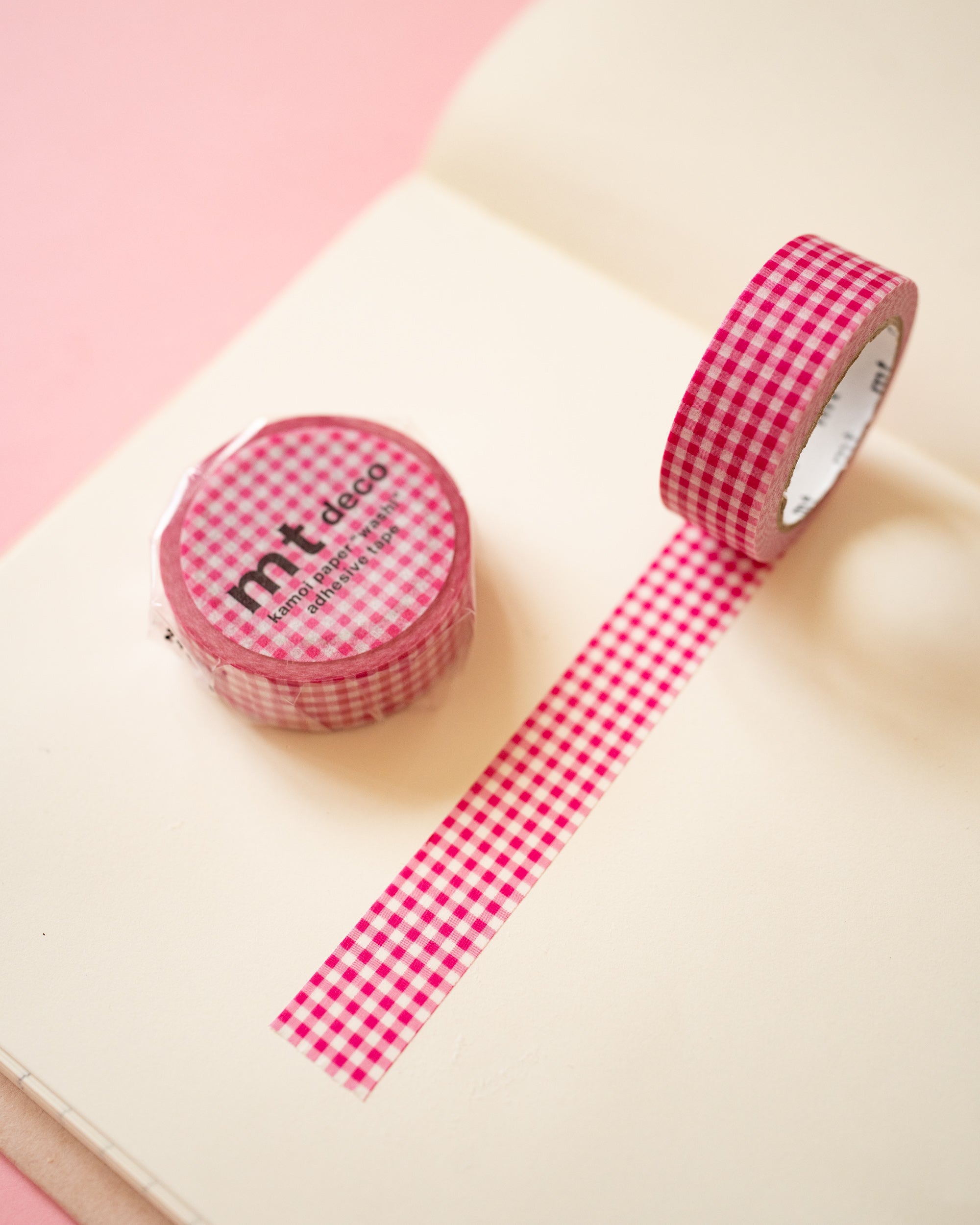 Masking Tape Vichy Rose Fushia