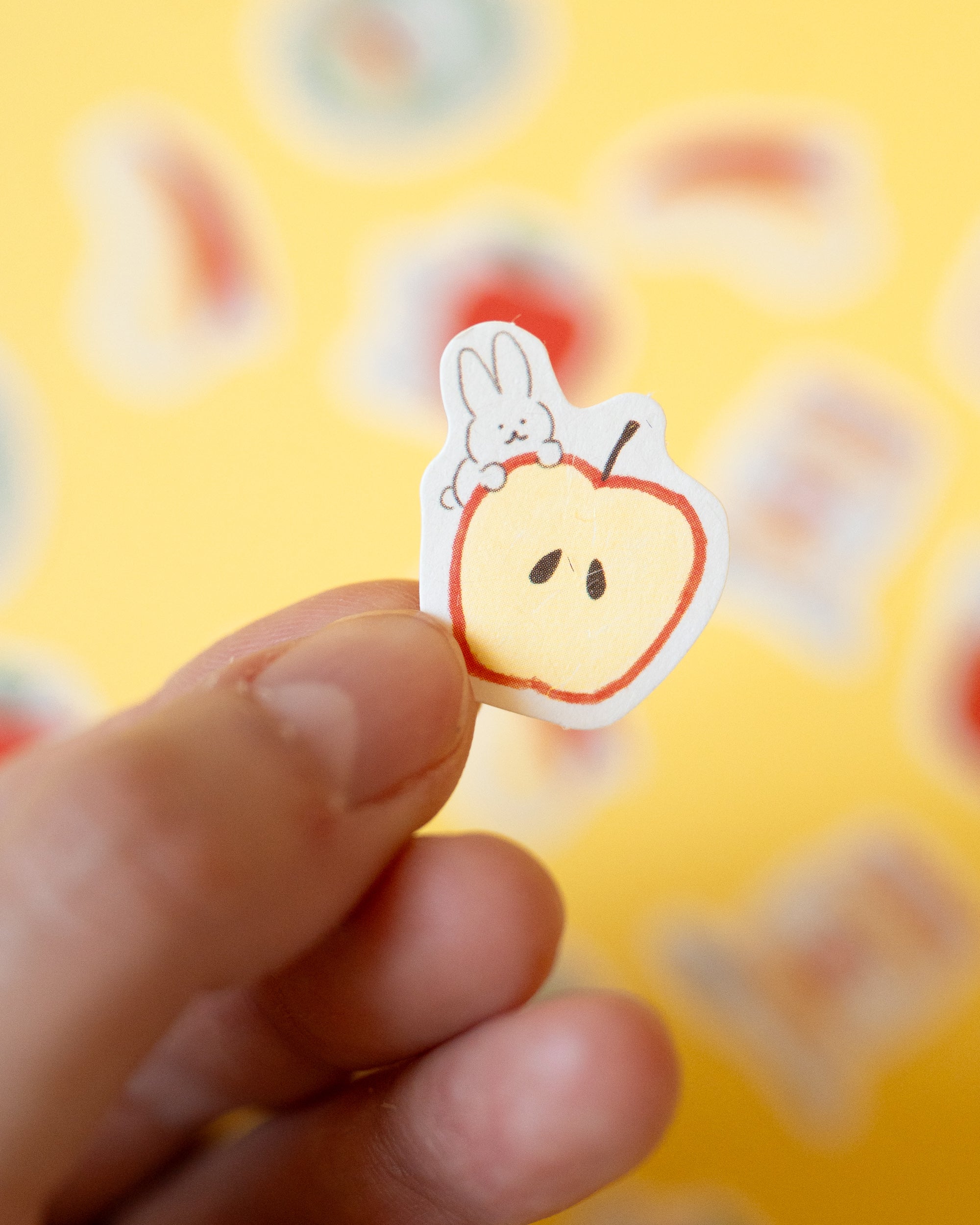 Washi Flakes Lapins et Pommes