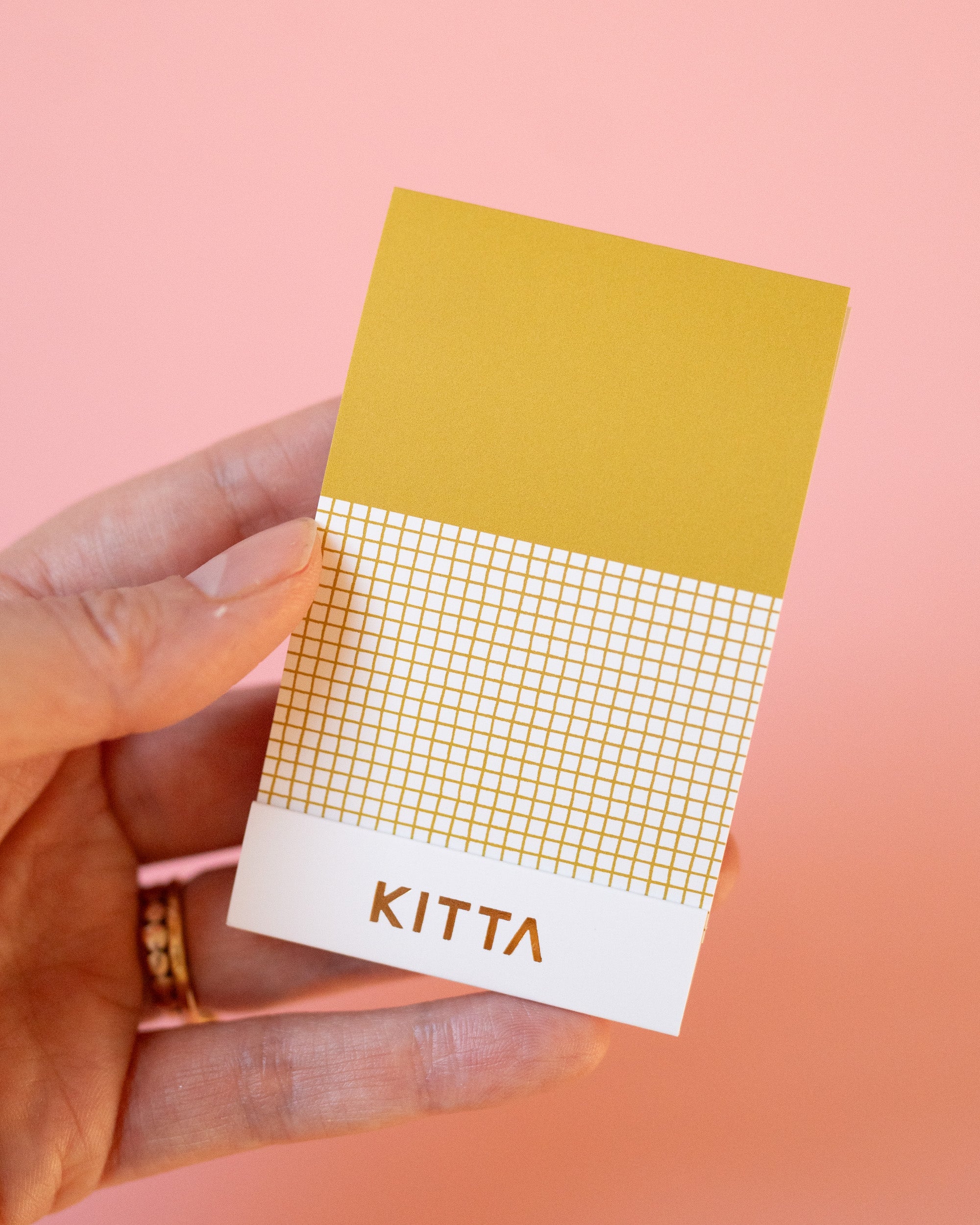 Carnet de Masking Tape Prédécoupé Doré KITTA