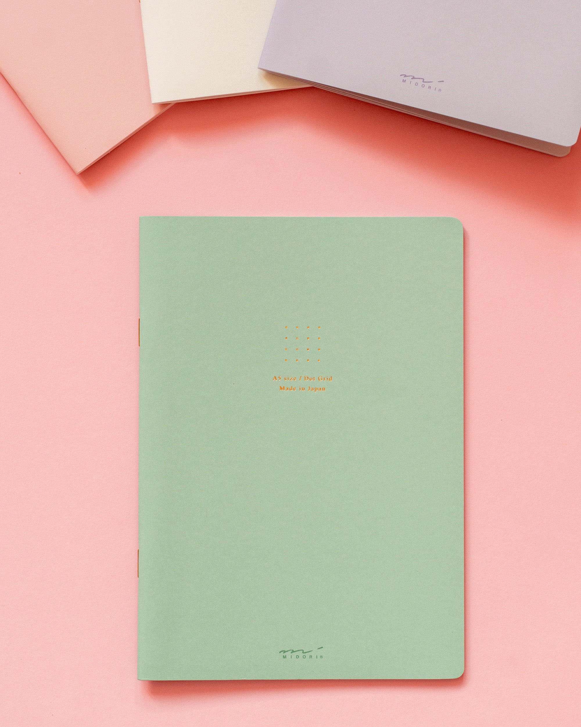 Cahier A5 Pointillé Vert Midori