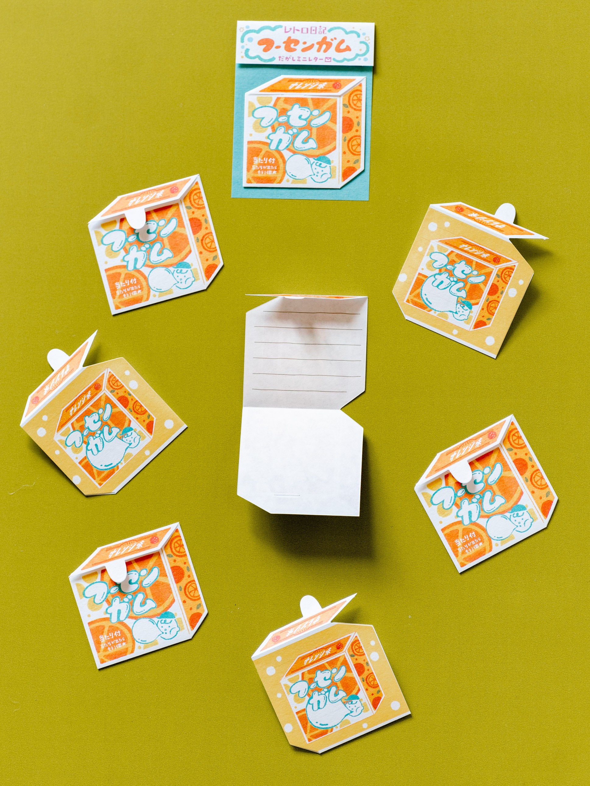 Mini-lettres retro bubble gum pack de 8