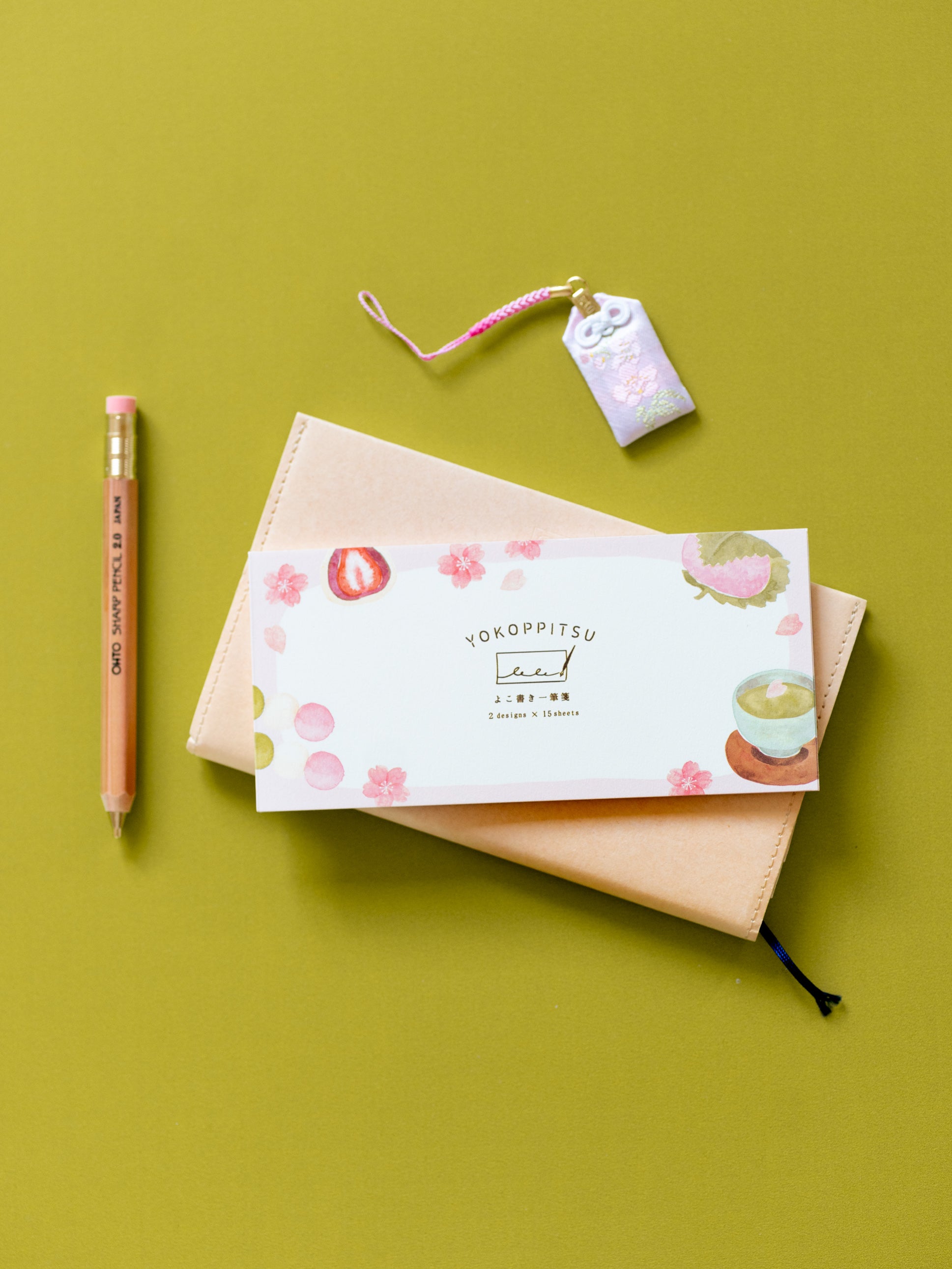 Bloc notes Matcha, Wagashi et Sakura